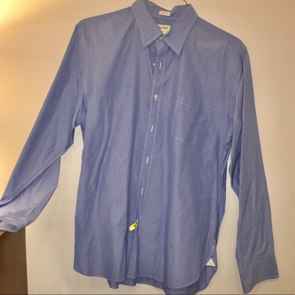 J. CREW Men’s 2-Ply Cotton Dress Shirt - Picture 1 of 2